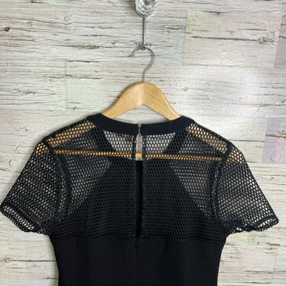 Adelyn Rae black mesh tee shirt a line dress size medium - Picture 10 of 11